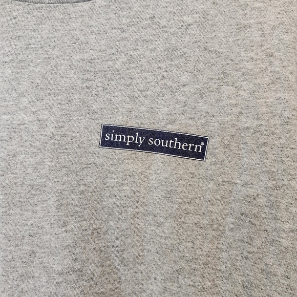 Simply Southern Women's Graphic T-shirt XXL 2XL Gray Stay A While Camper Top Pi - Picture 4 of 5